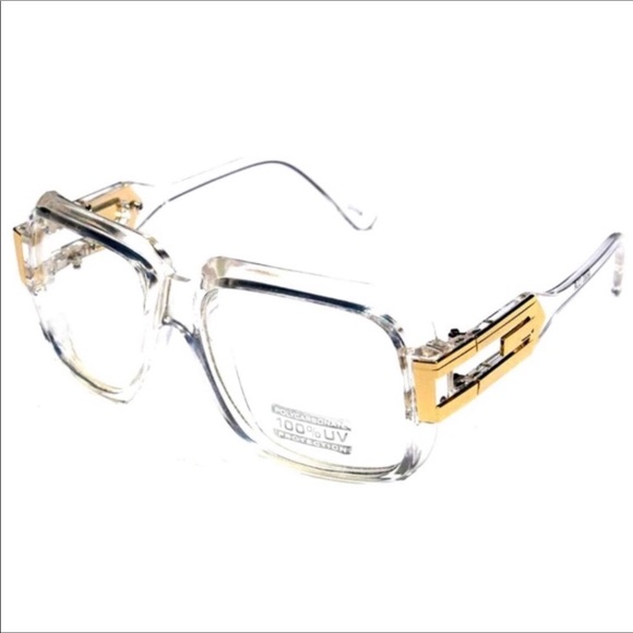 Accessories Mens Clear Gold Retro Look Gazelle Glasses Poshmark